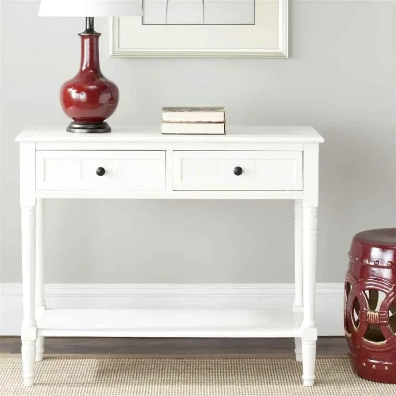 Safavieh-Samantha Console Table with 2 Drawer, American Homes Collection, Distressed Cream