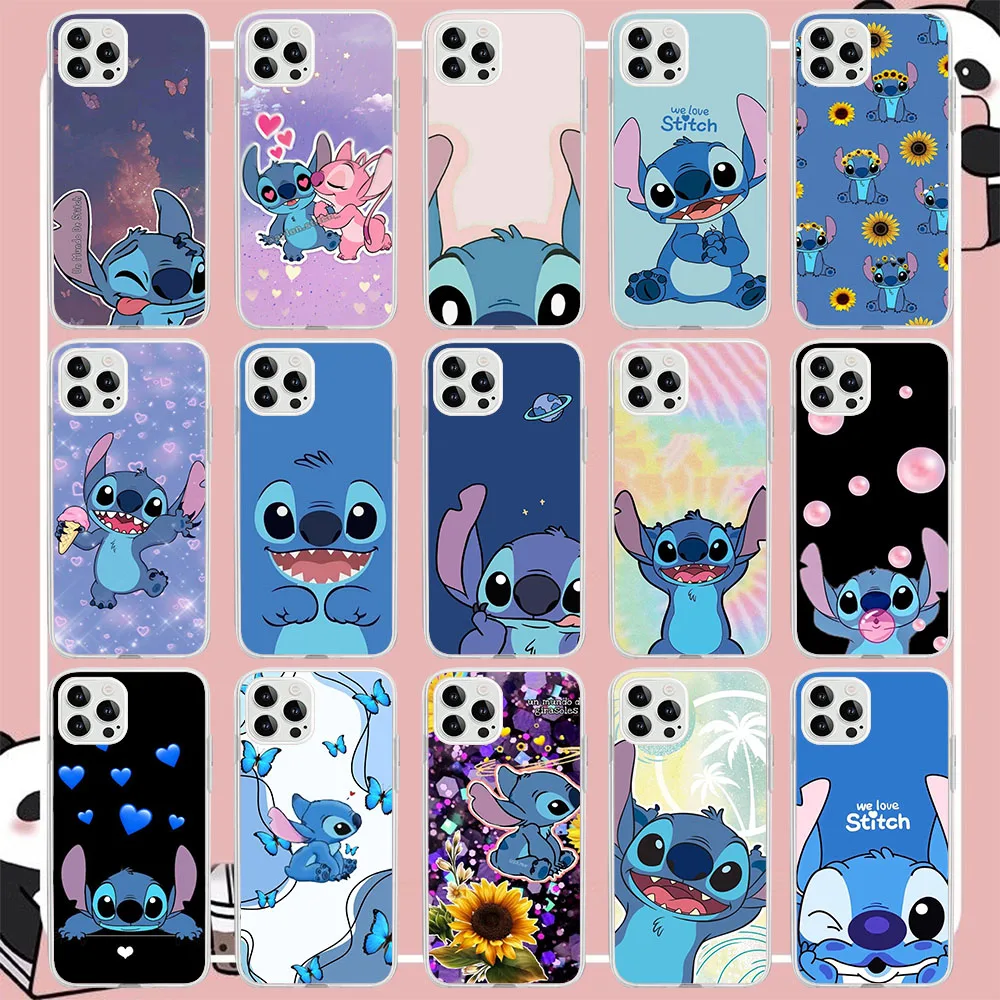 SK-61 Stitch Silicone Case For Tecno POP 4 AIR 5 5P Camon 15 16 17 17P 18 18T 18P 18i 19 Premier Neo Pro