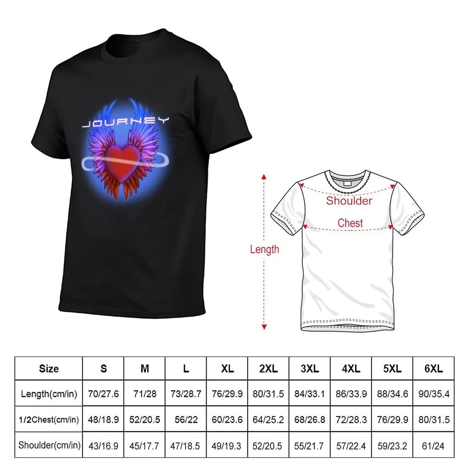 BLACK HEART INFINITY WINGS LADIES Trending T-Shirt heavyweights cute clothes Men's t shirts