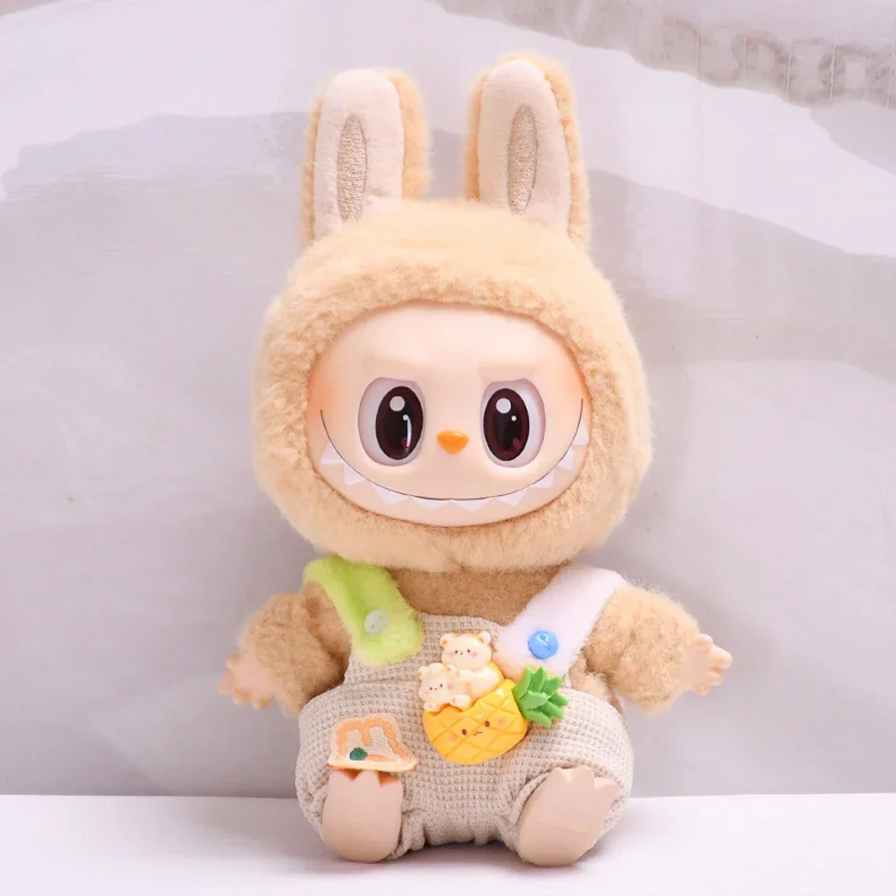 17 centimetri Mini Peluche Vestiti della Bambola Vestito Accessori Per La Corea Kpop Eso Labubu Idol carino frutta tuta Abbigliamento Regalo