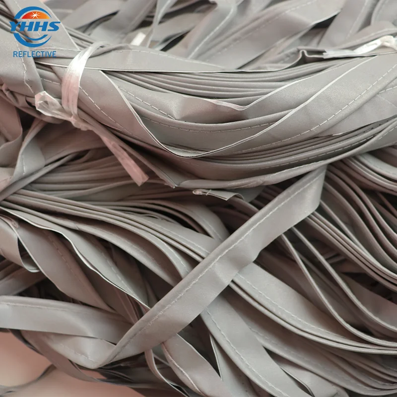 2cm Reflective Piping High Visibility with TC/Polyerter Fabric Garment Accessories for Edge Covering On Clothes Shoes 5 Meters