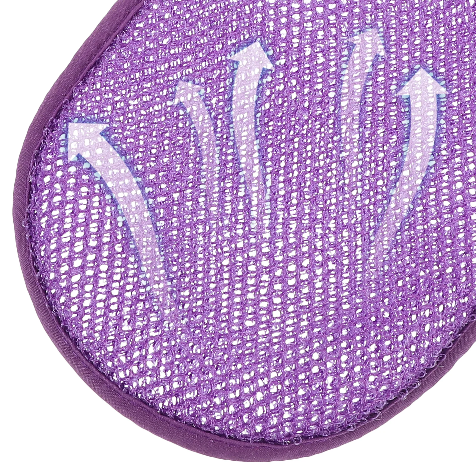 

2Pcs Bathing Exfoliating Mitten Shower Scrubber Gloves Body Wash Long Lasting Soft Texture Create Abundant Foam