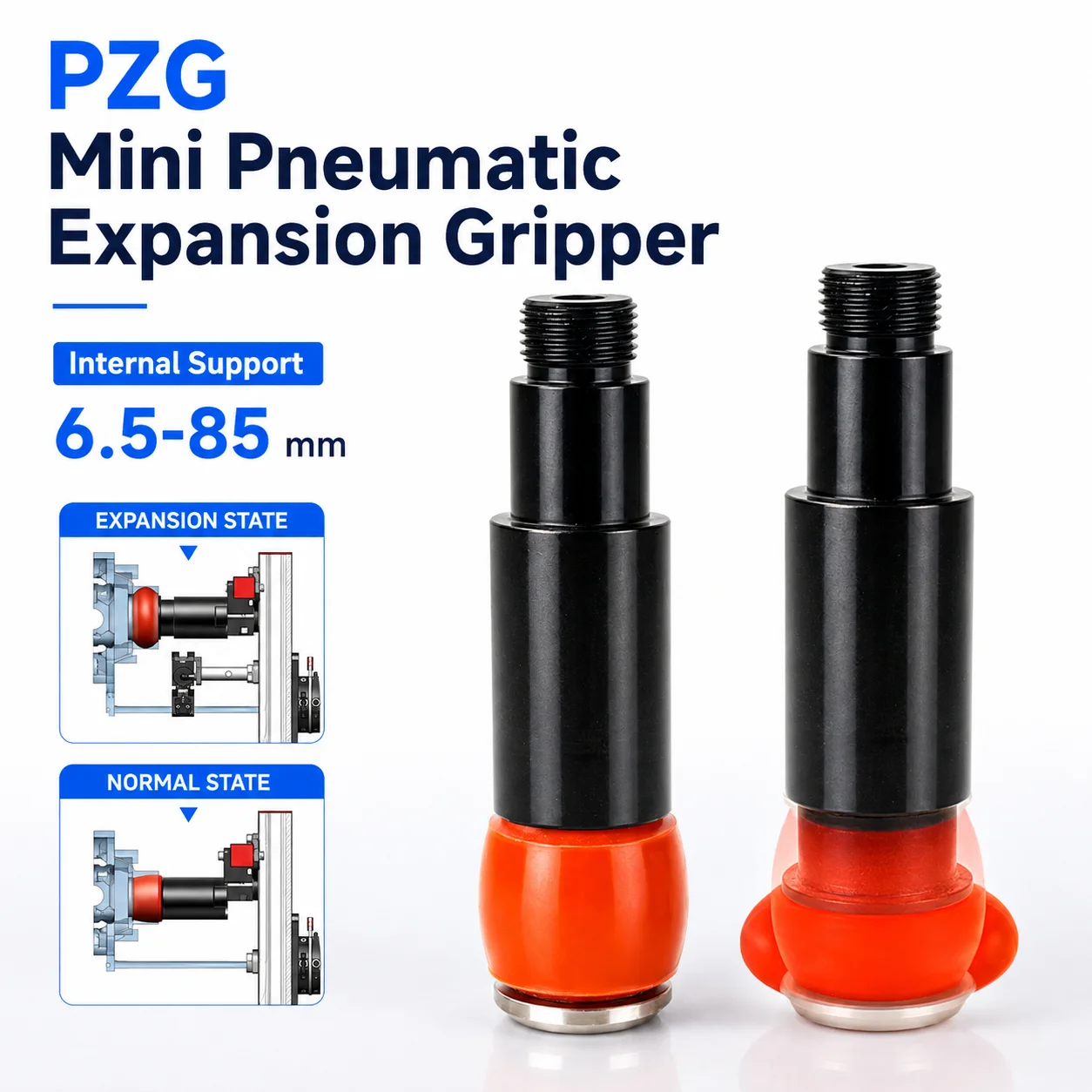 Manipulator Accessories Mini Expansion Fixture Injection Molding Machine Cylinder Pneumatic Finger Air Clamp Gripper