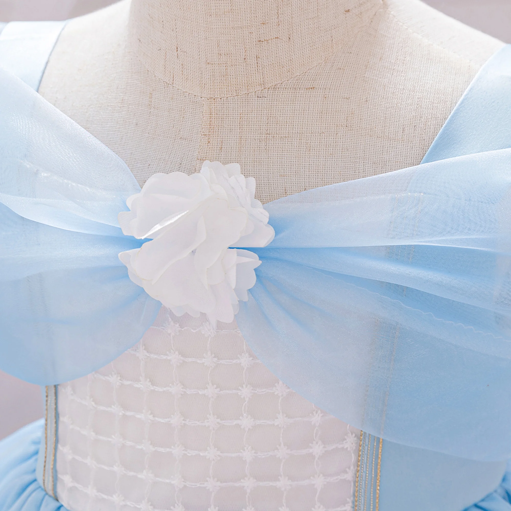 Alice Rapunzel Dornröschen Mädchen Partykleid Schneewittchen Mascha Bär Anna Dienstmädchen Kostüm Lolita Geburtstag Hochzeit Prinzessin Kleider – Detail 15