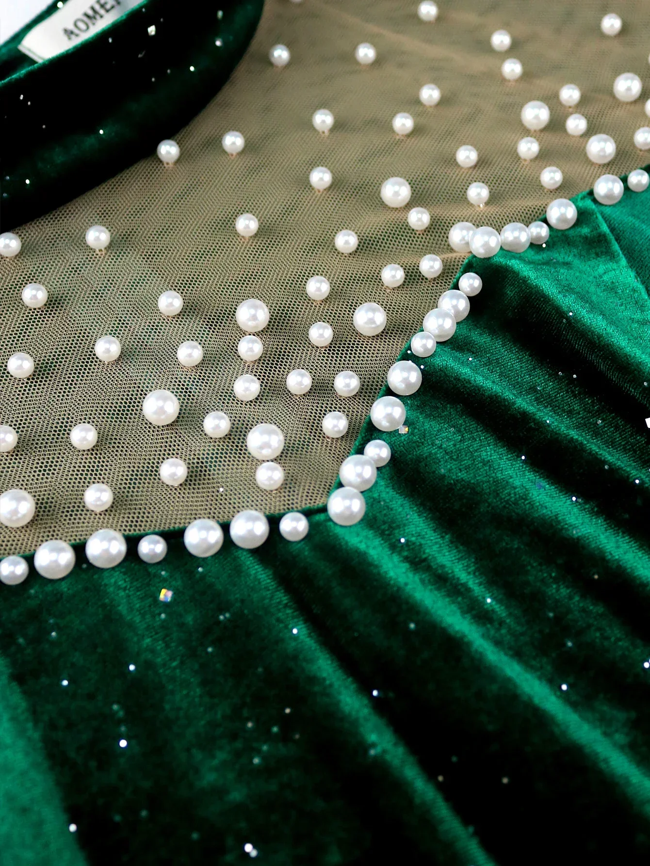 Abito lungo glitter verde scuro per donna, manica svasata, impero, aderente, pacchetto aderente, abiti da sera, compleanno, cocktail, eventi