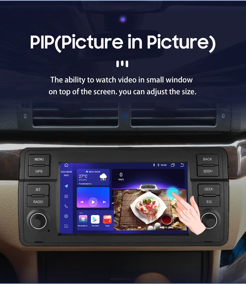 8+128G AI Voice Car Android Auto Radio for BMW E46 M3 318 320 325 330 335 Carplay 4G LTE Multimedia Player GPS Autoradio RDS SWC