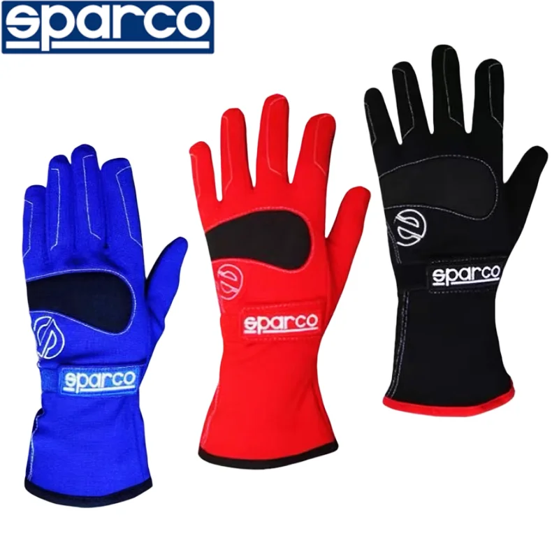 Sparco Kart Racing Gloves Off Road Riding Gloves Flame Retardant, Wear Resistant, Anti Slip Long Version for Children and Adults