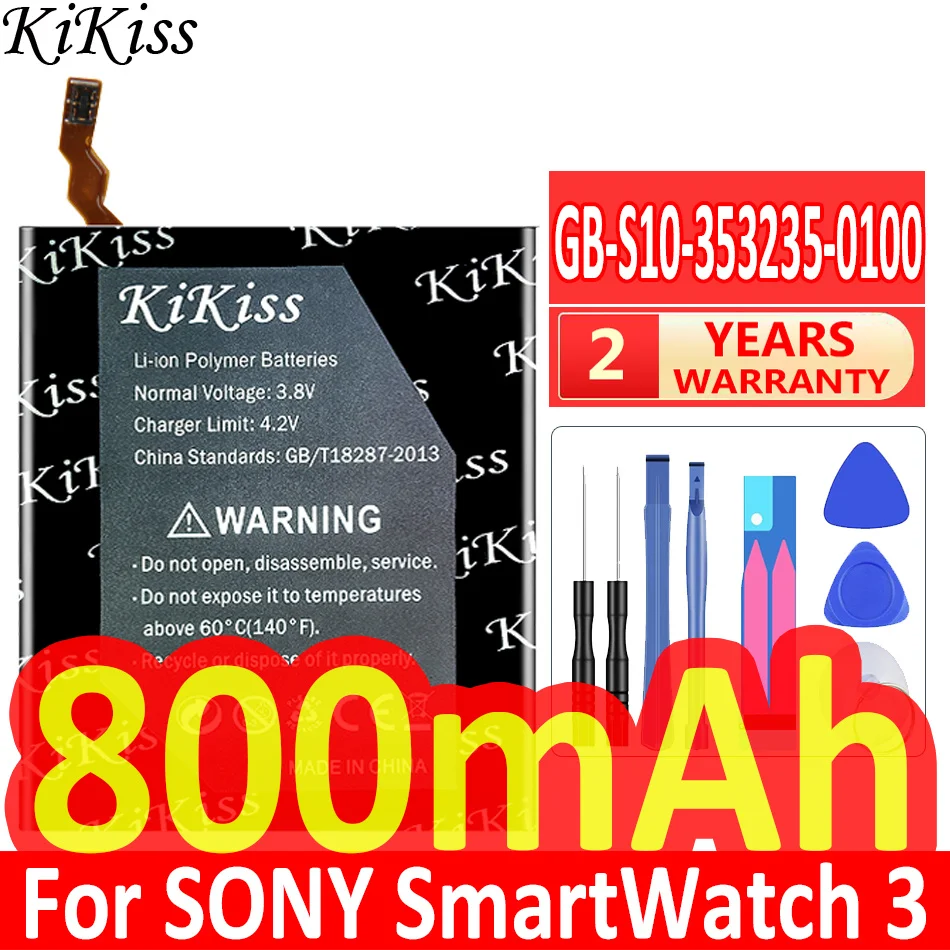 Reliable Power Supply 800mAh Watch Battery Premium Replacement GB-S10-353235-0100 For Sony Watch 3 SW3 SWR50 3SAS
