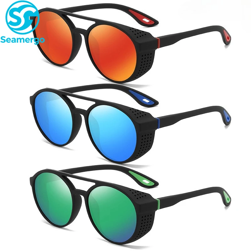 

Fashion New Round Frame Polarized Sports Sunglasses Classic Full Frame Design Sunscreen UV400 Sunglasses Neutral Fashion Glasses
