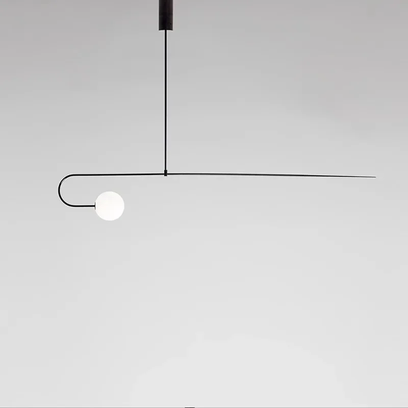 TechHPNordic Minimalist Chandelier Personalized And Creative Minimalist Geometric Line Lamp Mobile