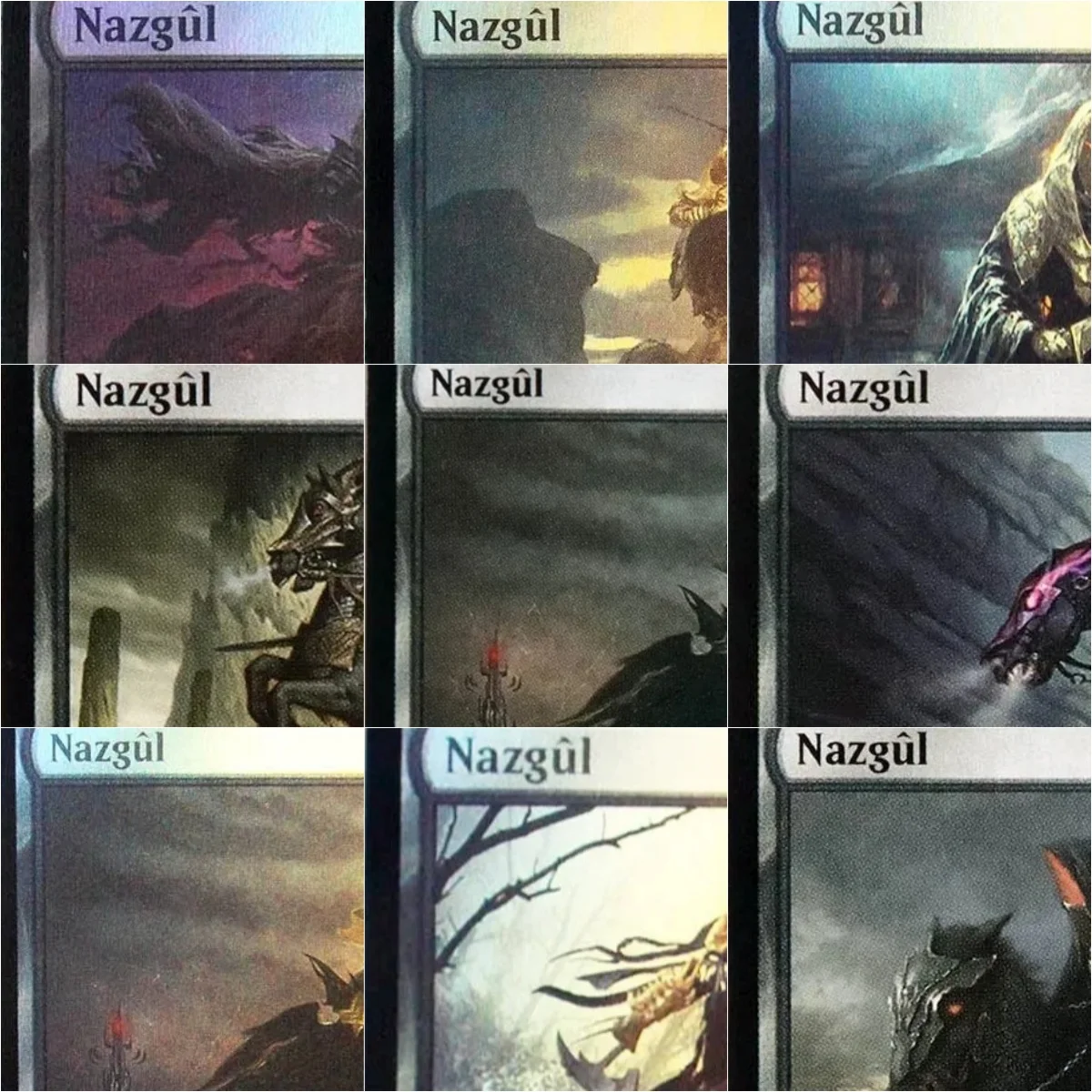 

Foil/Holo Nazgûl sets TCG Magical proxy Cards Game Top Quality Proxy Cards Gathering Board Game Trading Cards