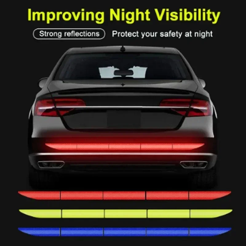 1pcs Reflective Warning Safety Tape - Car Trunk Anti-Collision, Add Protection For Your Vehicle