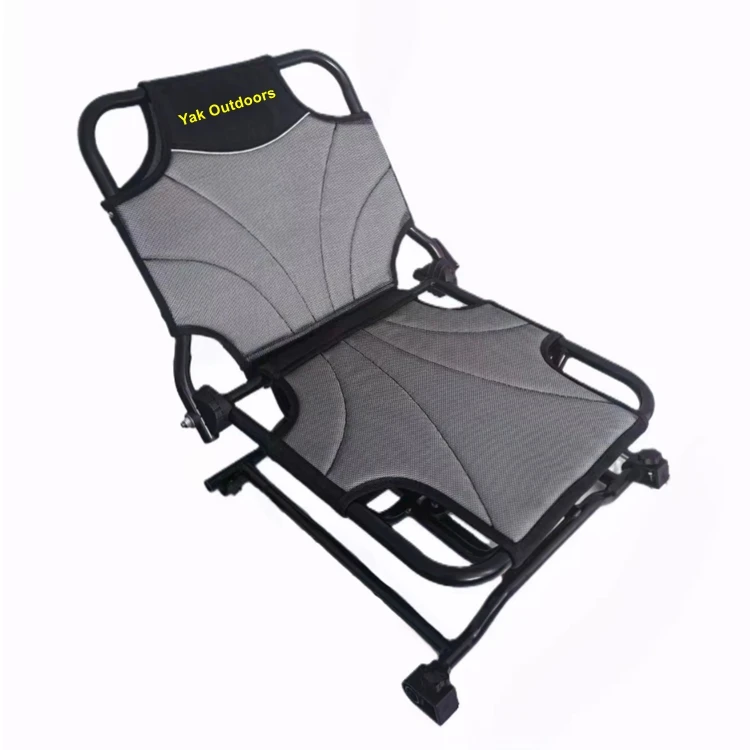 Yak Outdoors 2026 Aluminum Alloy Kayak Fishing Seat 5-Level Adjustable 360 Rotation Folding Lightweight Design for 1 Person