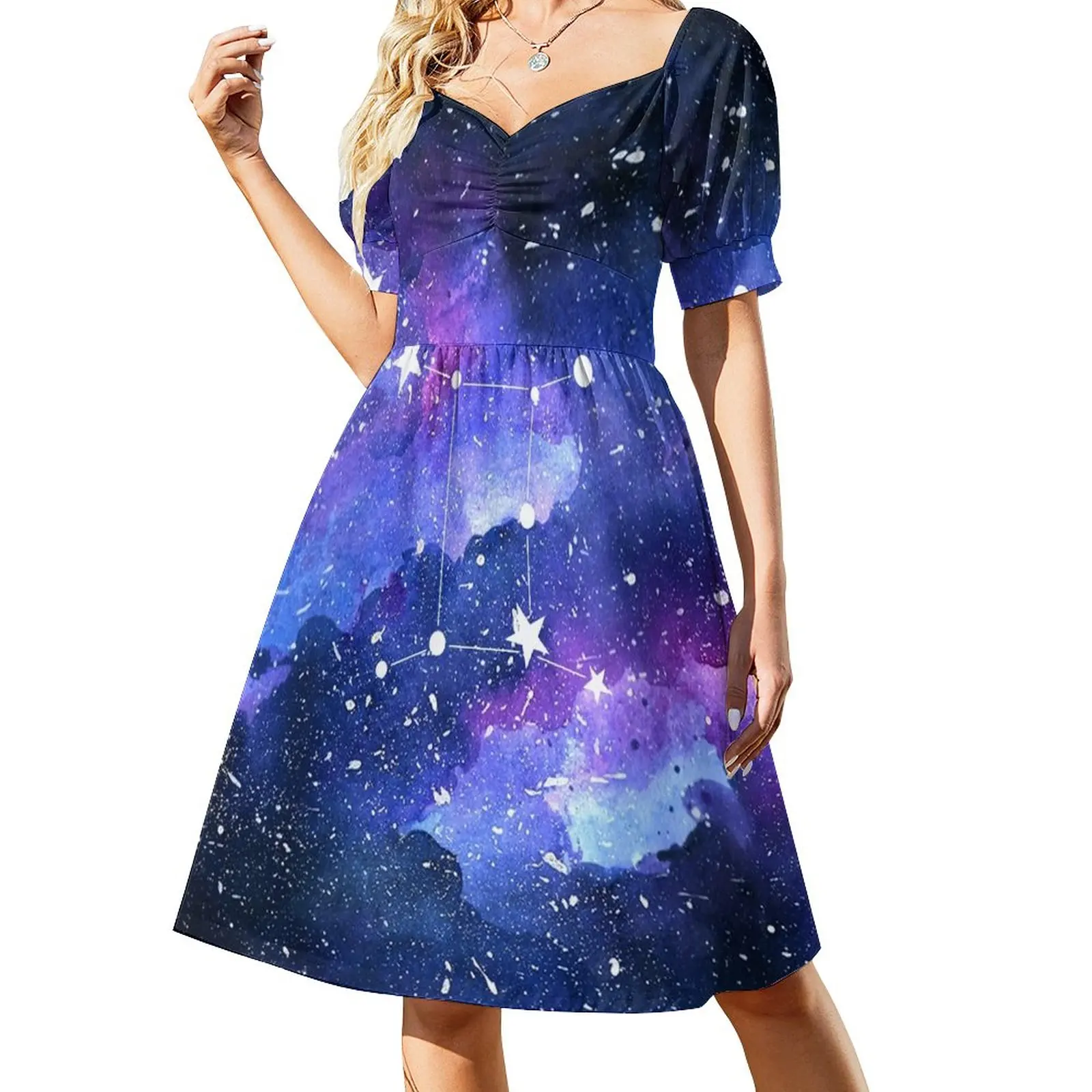 

Galaxy Gemini Star Sign Sleeveless Dress long dress women elegant dresses plus sizes