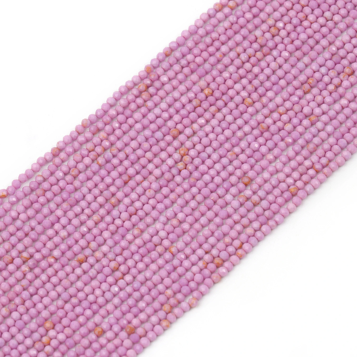 Großhandel Facettierte 2 3 4mm Naturstein Lila Mica Perlen Runde Kleine Lose Perlen für Schmuckherstellung DIY Armbänder Halsketten – Detail 1