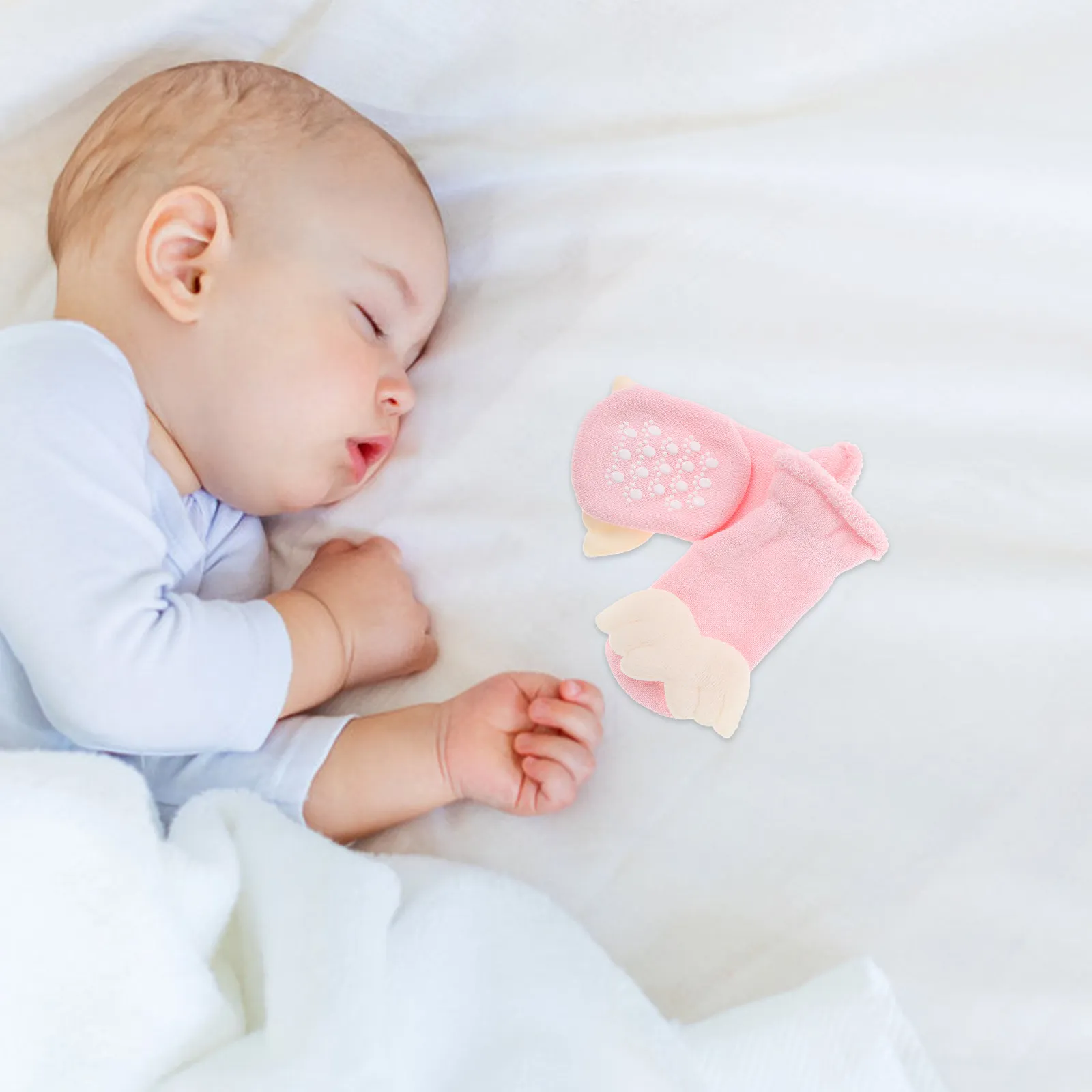 Baby Socks Newborn Autumn Winter Mid Calf Warm Loop Anti Slip Soft Skin Friendly Indoor Infant Grip Socks Comfortable