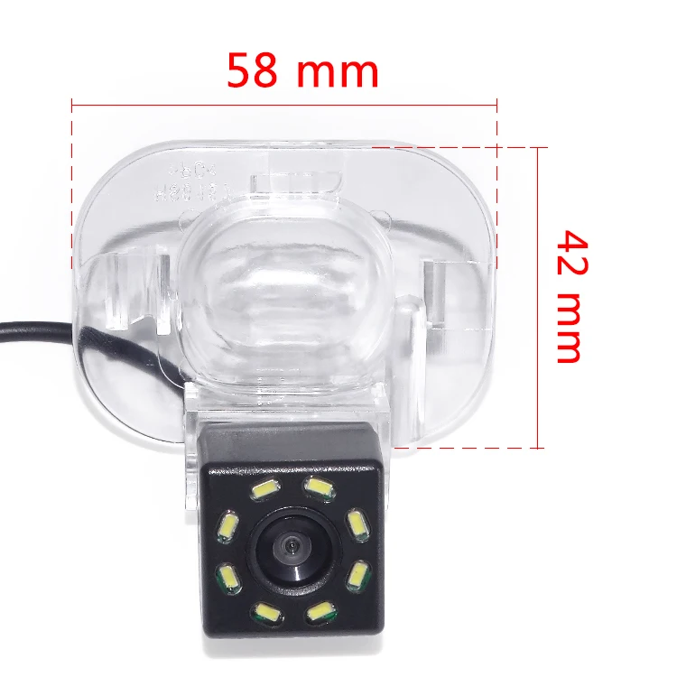 8led samochodów CCD Night Vision HD Backup wodoodporna kamera tylna kamera dla Hyundai Verna Solaris Sedan dla KIA FORTE 2009-2011