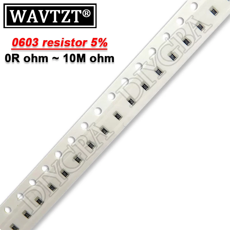 100 قطعة 5% 0603 مقاومة SMD 0R ~ 10M 1/10W 0 1 10 100 150 220 330 470 أوم 1K 2.2K 10K 100K 1M 0R 1R 10R 100R 150R 220R 330R 470