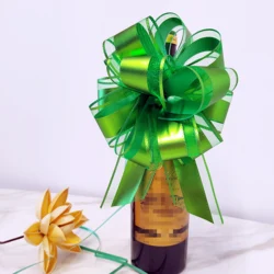 10PCS Pull Bow Large 6 Inch Organza Gift Wrapping Pull String Bows with Ribbon for Easter Presents Wedding Gift Basket Wrapping
