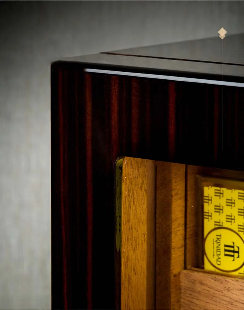 

Небольшой шкаф для сигар, перспективное окно, шкаф для сигар из кедрового дерева, дисплей, увлажняющая коробка, холодильник Gabinete