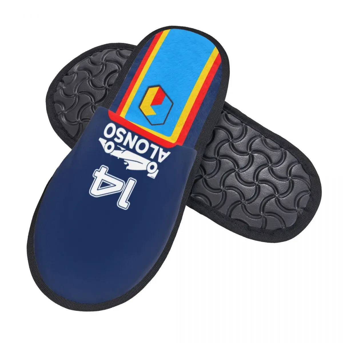 Custom Alonso 14 Online Soft Scuff Memory Foam Slippers Women Fernando Sport Motorcycle Hotel House Shoes