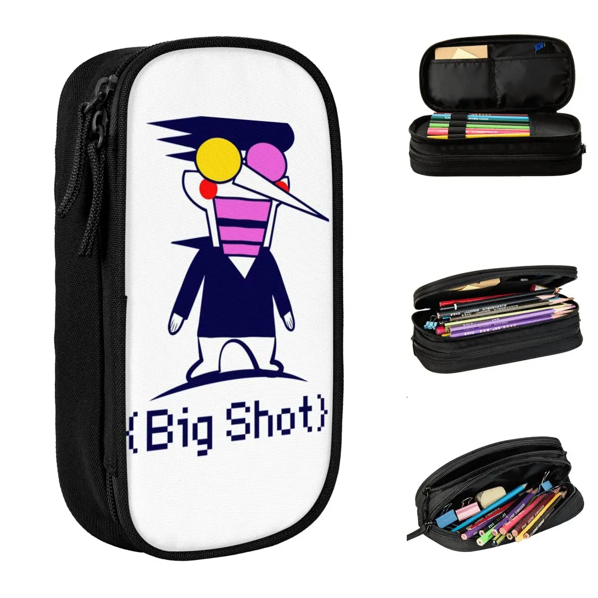 

Spamton Deltarune Big Shot пенал двухслойный большой емкости детские школьные принадлежности пенал-сюрприз подарок