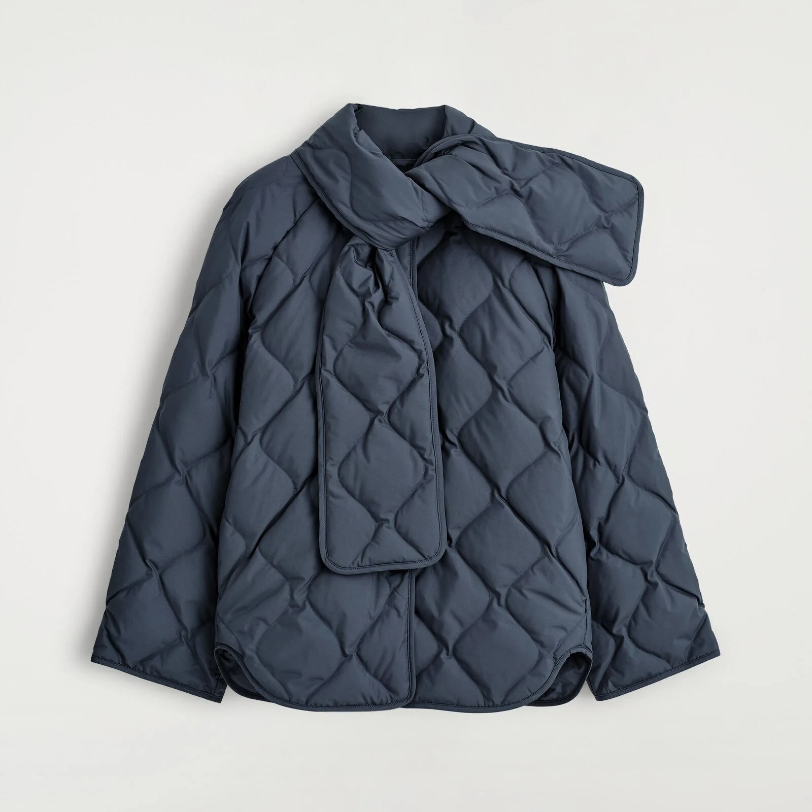 2025 Winter Neue Frauen Daunenjacke Lose Stil Weiße Ente Daunen Schal Mantel