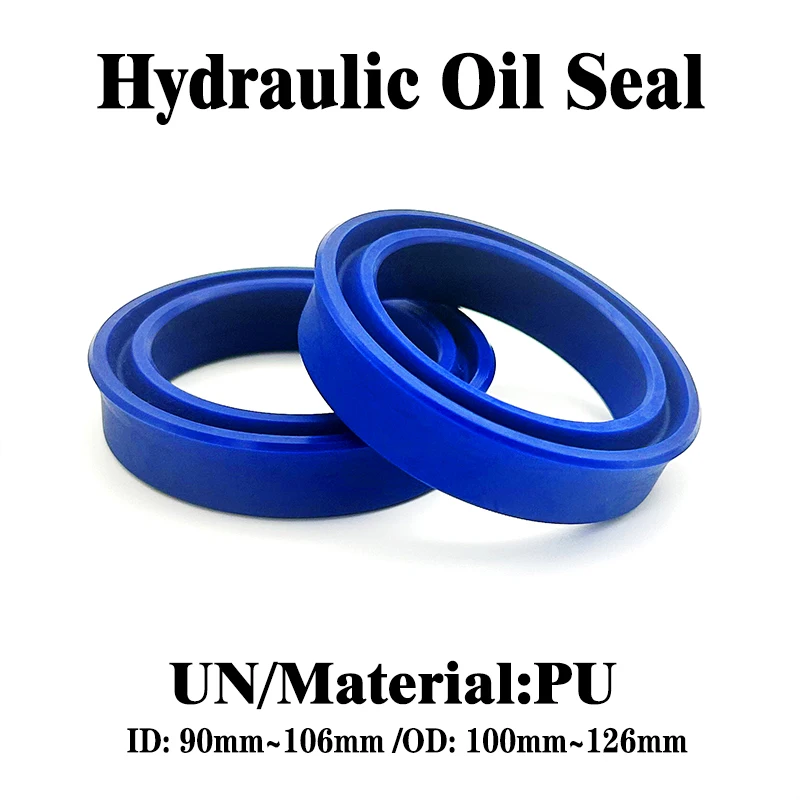 

Синее гидравлическое уплотнение UN из полиуретана, устойчивое к износу масла и высоким давлением для промышленного использования, внутренний диаметр 90–106 мм, внешний диаметр 100–126 мм