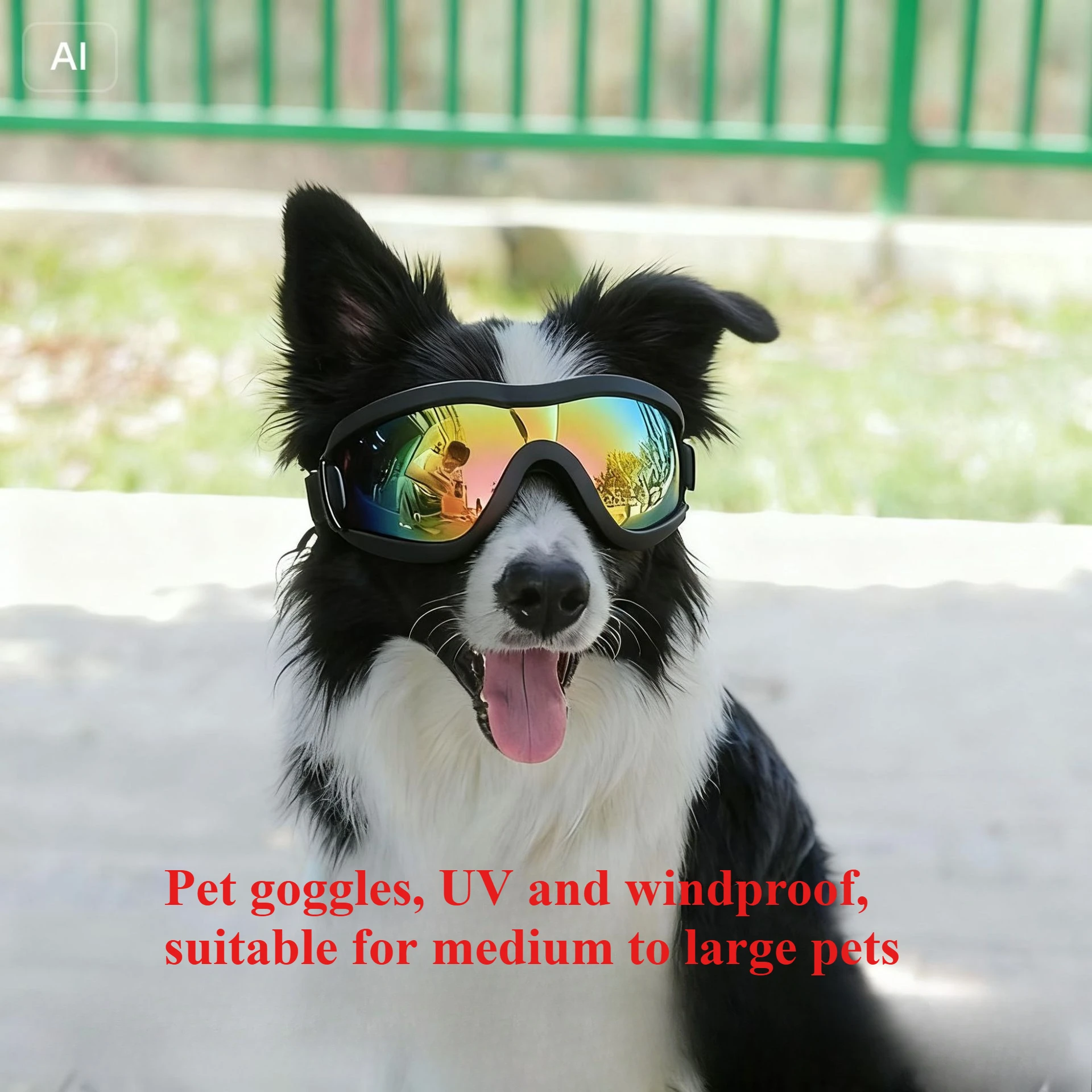 

UV Protection Pet Dog Sunglasses Windproof Puppy Goggles Waterproof Eye Wear for Small Medium Large Dogs Cats Outdoor Driving