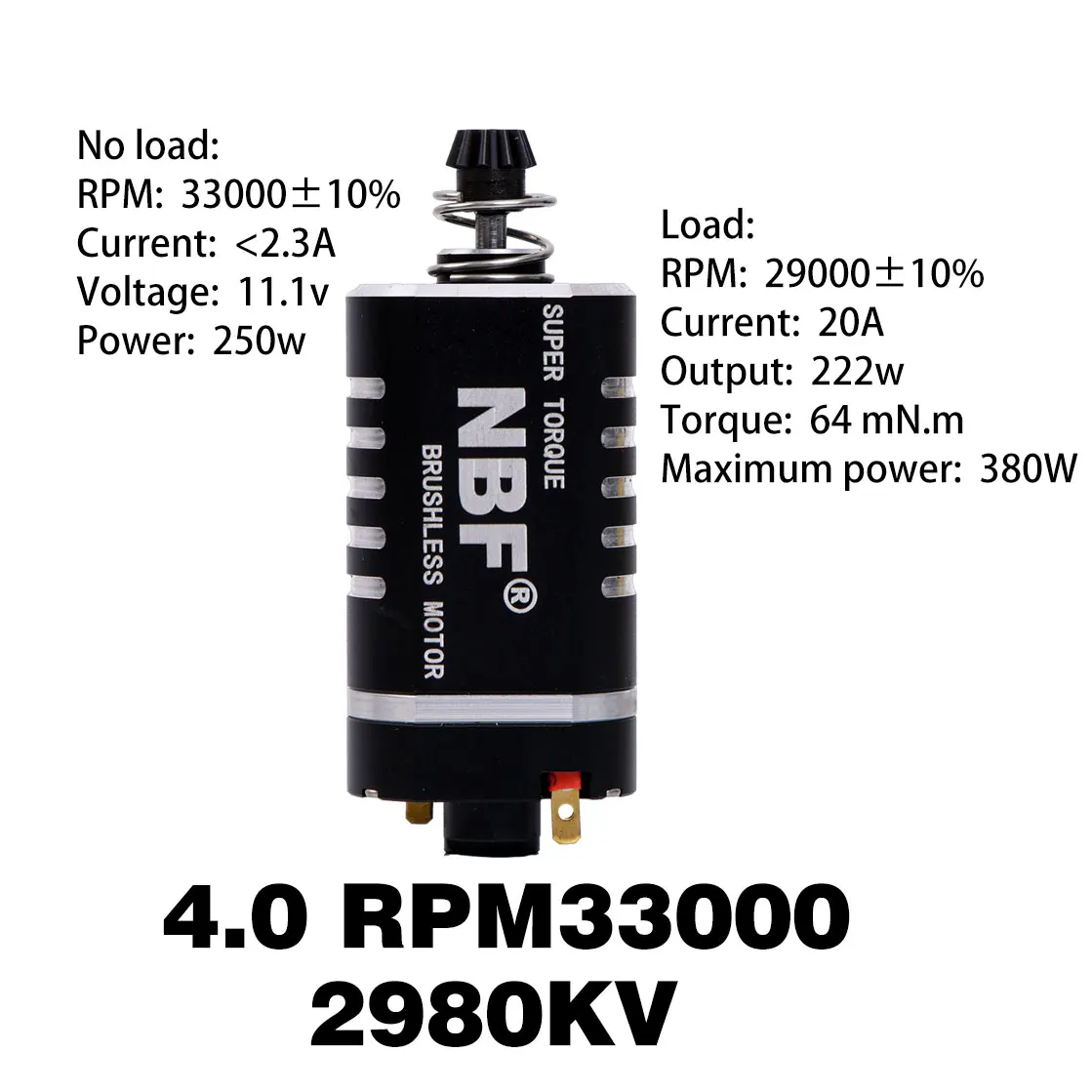 

Недавно обновленный бесщеточный двигатель NBF Airsoft Gun 480 — подходит для обновления AEG M16/M4/MP5/G с Mosfet + коробкой передач с ЧПУ + двигателем DC BLDC
