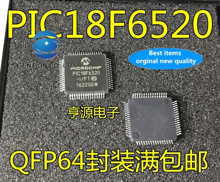 

5pcs 100% orginal new PIC18F6520 PIC18F6520-I/PT QFP64 MCU