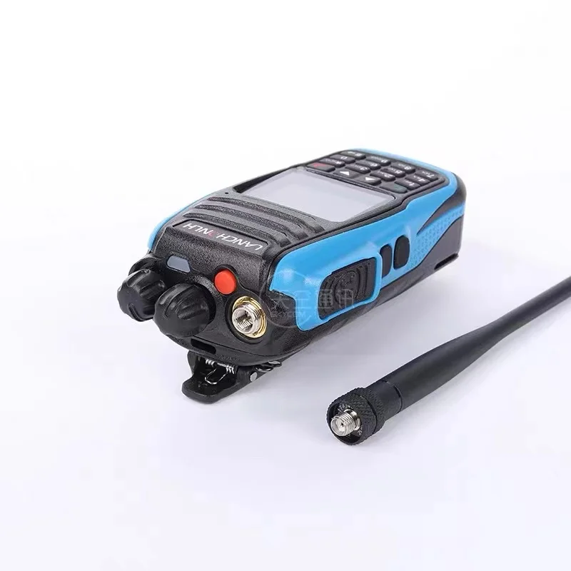 LANCHONLH HG-UV79 10W Amateur Ham Radio Station with Air Band Receive Color Finger PTT Motorcycle Bluetooth Walkie Talkie HAM