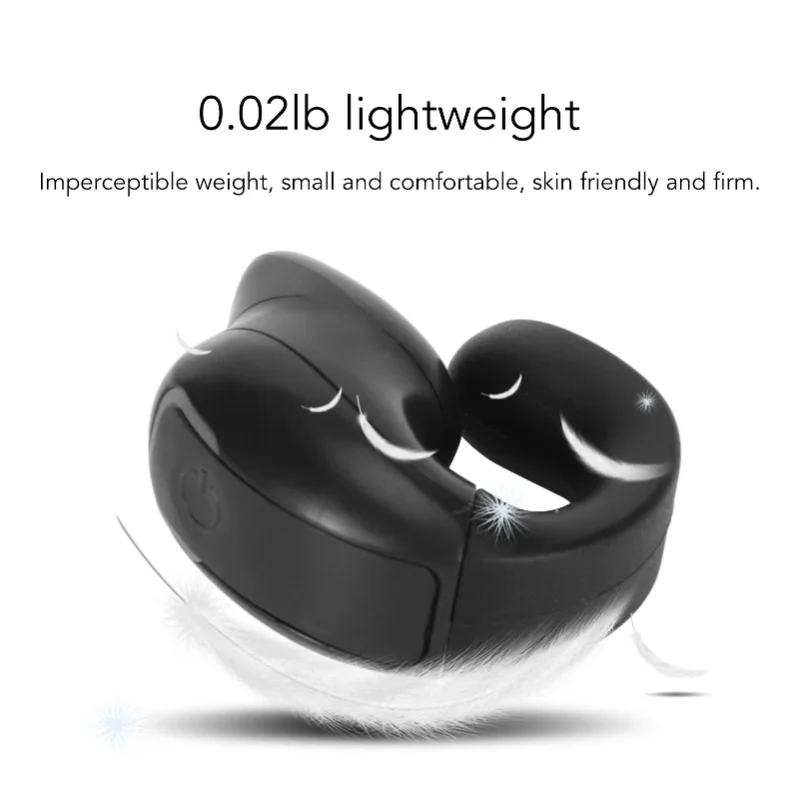 GD28 Open Ear Headphone Bluetooth5.3 Wireless Single Earpiece Ear Clip IPX4 Waterproof Earbud For Running Cycling Black view 4