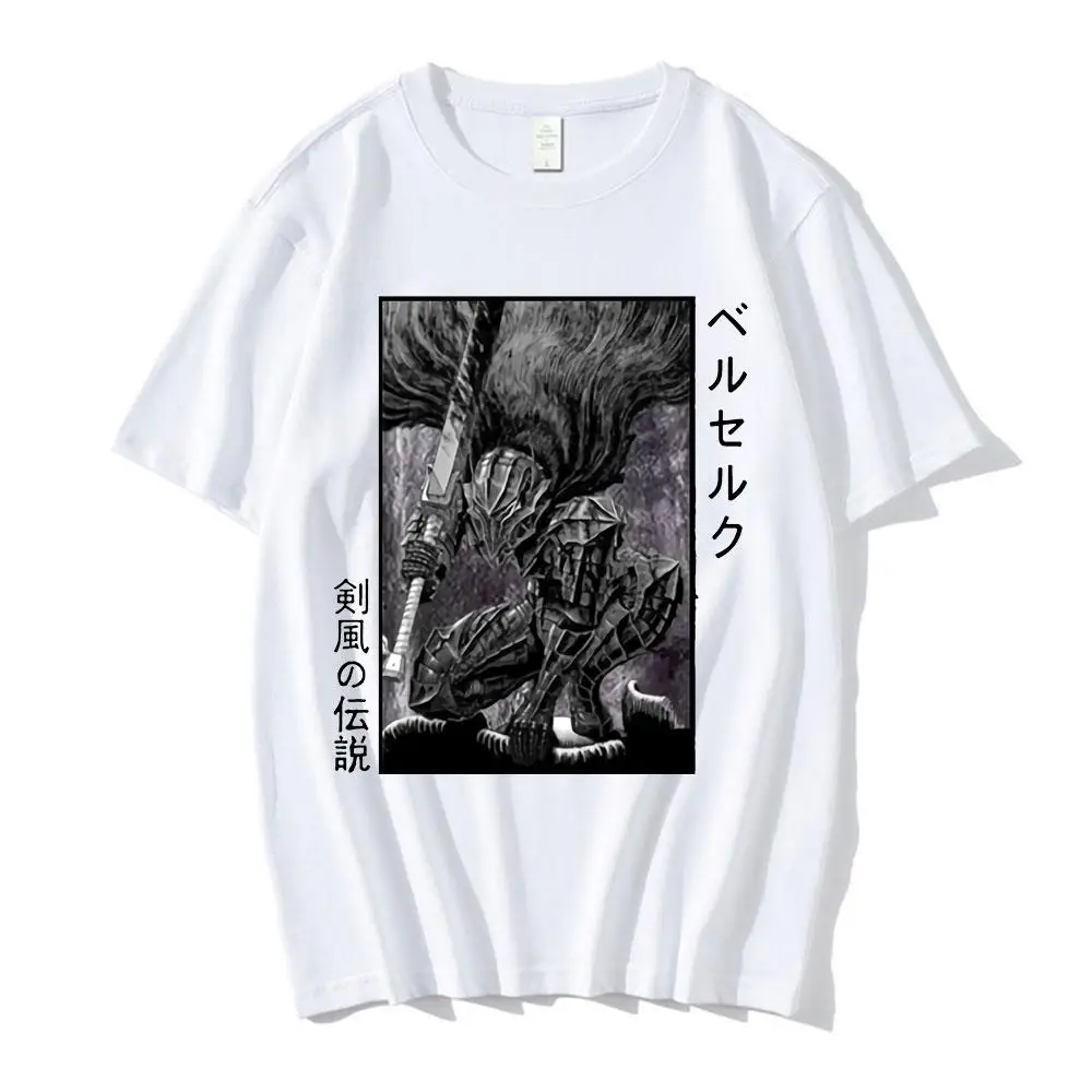 Funny Anime Berserk Guts T Shirt Swordsman Gatsu Sacrifice Zodd Manga Cotton Short Sleeve O Neck Tee Shirt Hip Hop T-Shirts