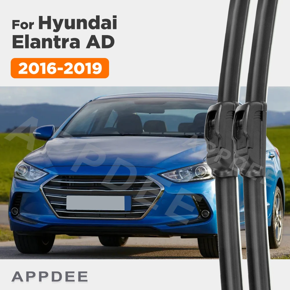 

APPDEE For Hyundai Elantra AD 2016-2019 2017 2018 Wiper Front Wiper Blades Windshield Windscreen Window Brush 26"+16"