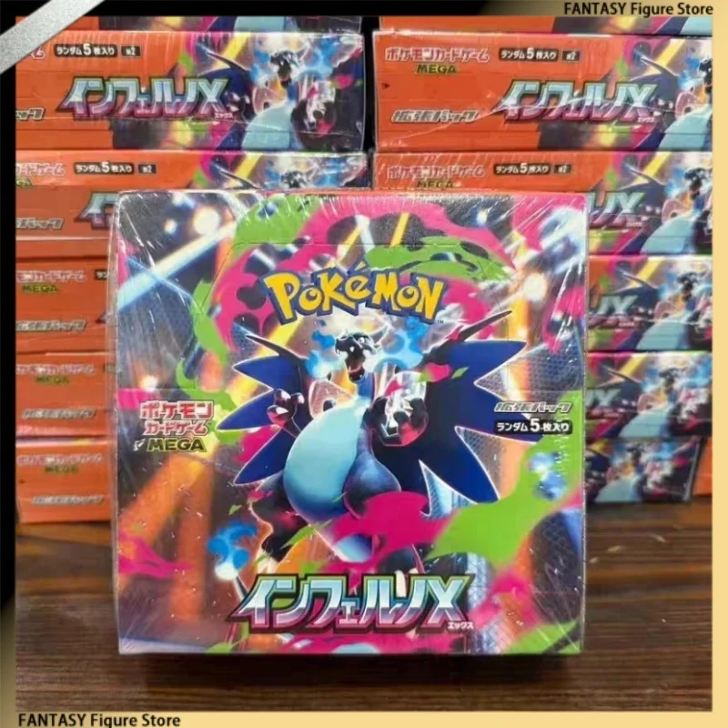 Nueva oferta Original Pkm Ptcg Mega2 X Phantasmal Flames versión japonesa paquete suplementario tarjetas de colección regalos sorpresa Juguetes