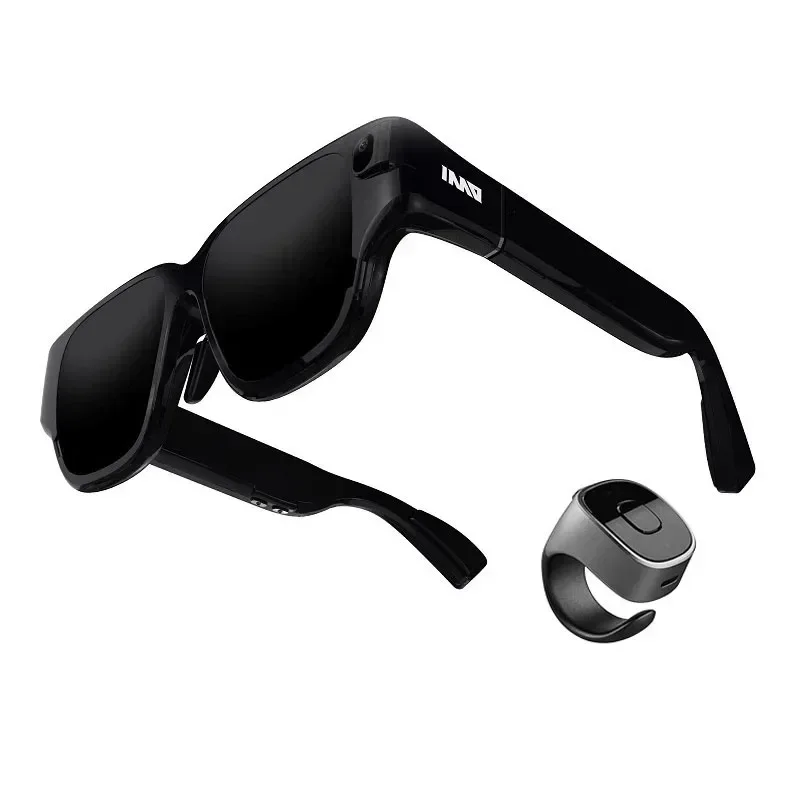 New INMO AR Glasses 3D Smart Cinema Steam VR Game Black Sun Glasses High Quality  Wireless Projection Sunglasses