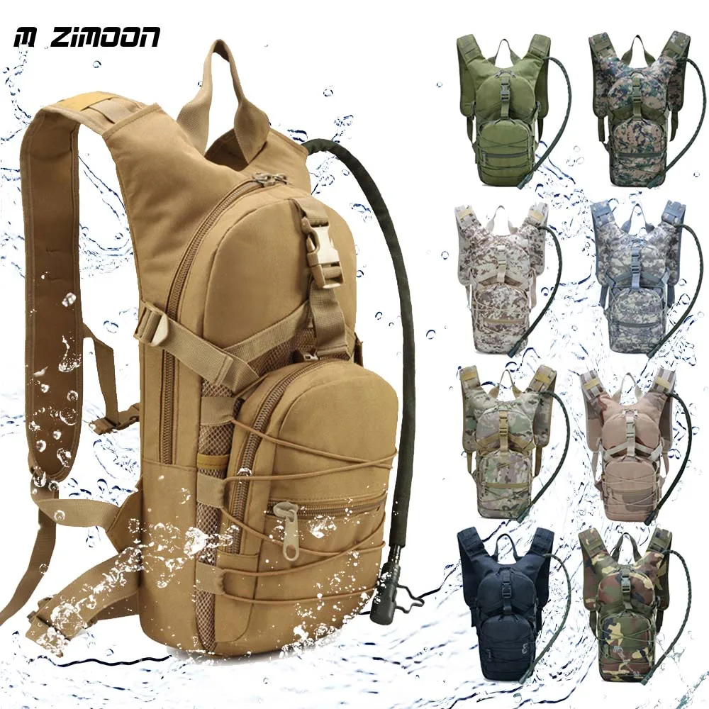 

Hydration Backpack Bicycle Bike Bags With 2L Water Bladder Outdoor Cycling Backpack Military Tactical Mountaineering Bag Storage