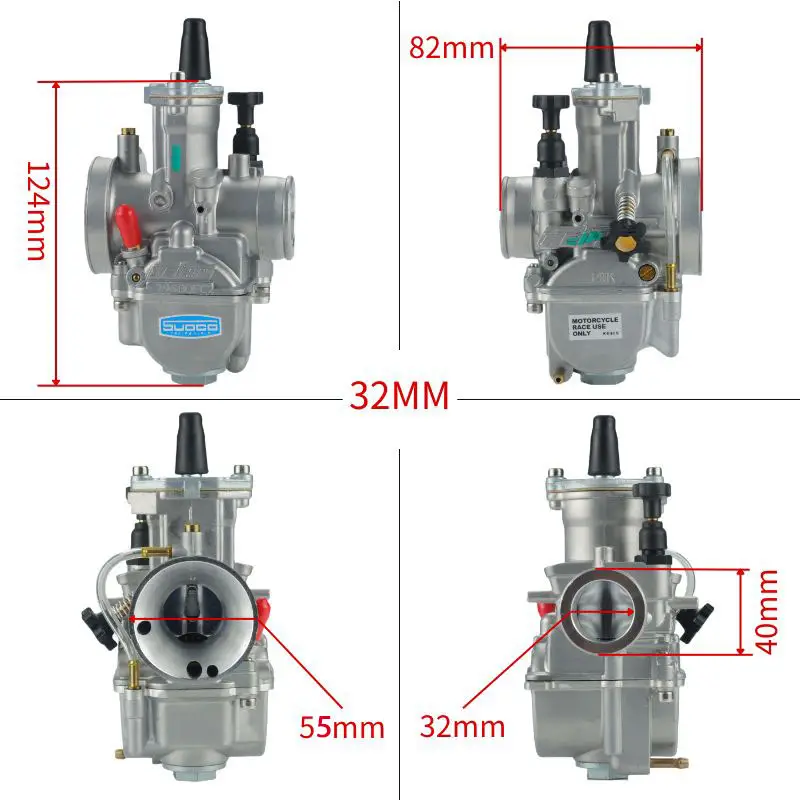 For KOsO OKO 24 26 28 30 3234mm Blue Bowl 2T 4T Universal ScooterATV Dirt Bike KElHIN PWK Racing Carburetor With FreeJet Set - Image 11