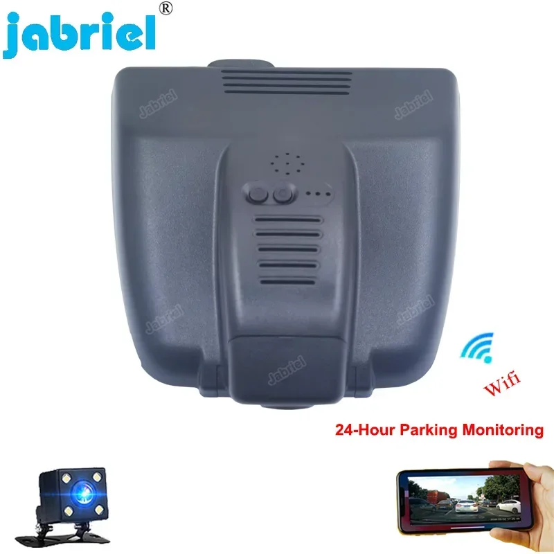 Jabriel For Honda Accord 2018 2019 2020 2021 2022 2023 1080P Car DVR Video Recorder WiFi Dash Cam Rear Camera Driving Recorder