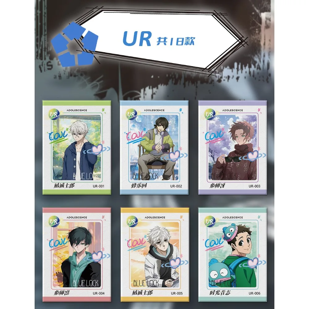 BLUE LOCK Collection Card For Children Jingo Raichi Kunigami Rensuke Imamura Yudai Drip Adhesive Limited Game Card Table Gifts