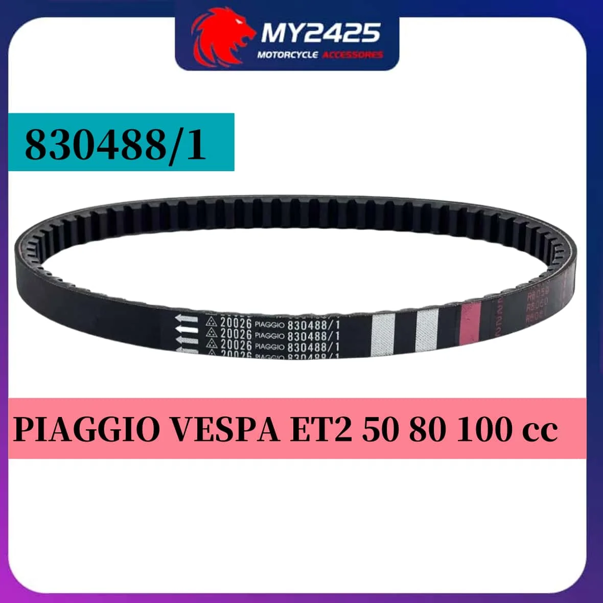 830488/1 V-ремень для скутера ZongShen PIAGGIO VESPA ET2 50 80 100cc 725x18 CVT трансмиссионный ремень 830488/1