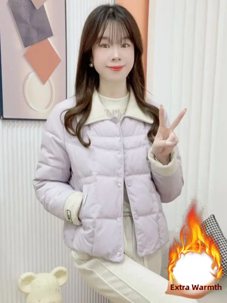 여성용 안감이 있는 티엔드 다운 코튼 재킷 겨울 신상품 소형 사이즈 패셔너블 따뜻한 독특한 작은 코튼 코트 아웃...