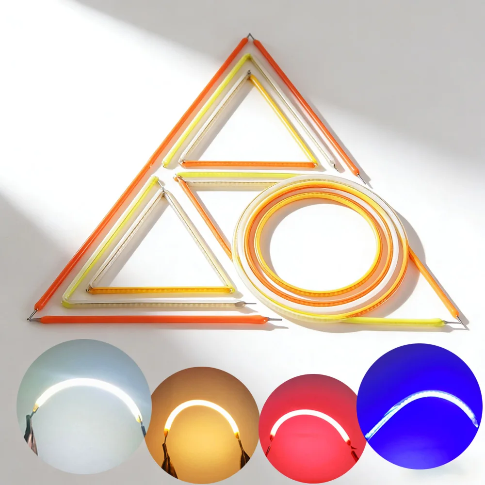 LED Flexible Filament DC3V 38 60 80 95 130 145 185 200 255 300 360 450 460mm Soft Silament Edison Bulb Filament DIY Decor Light