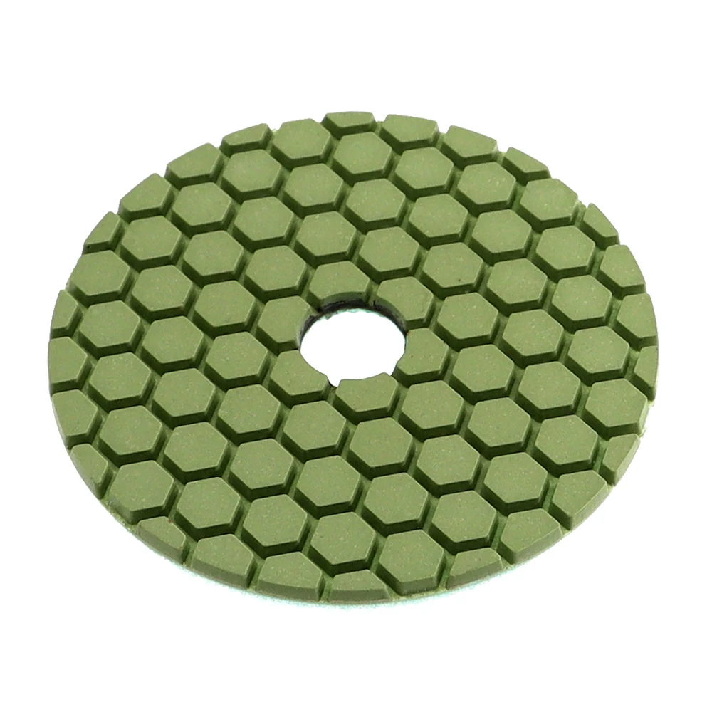 4 Stück 4-Zoll-Super-Polierscheiben, 4-Stufen-Nasspolierscheiben für Granit, Marmor, Stein und Beton, 100-mm-Schleifscheibe. – Detail 6