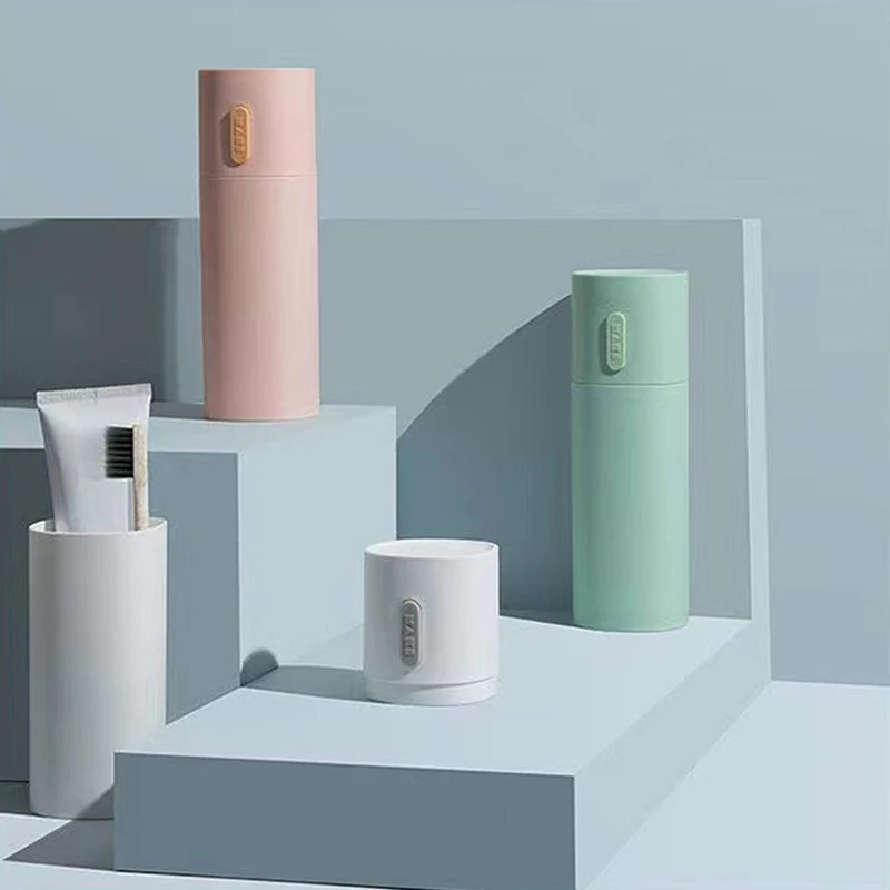 

Дорожный портативный ящик для хранения зубных щеток, органайзер, резервуар для зубной пасты, чашка для чистки зубных приборов, чашка для полоскания рта