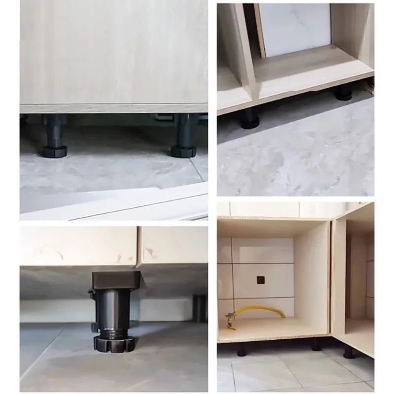 12Pcs Heavy Plastic Kitchen Cabinet Levelers With Toekick Clips image 3