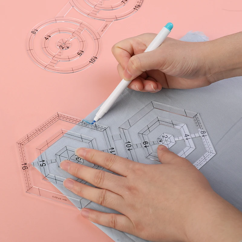MIUSIE Acrylic Quilting Ruler Template – Inch Patchwork Measuring Tool for DIY Sewing 6