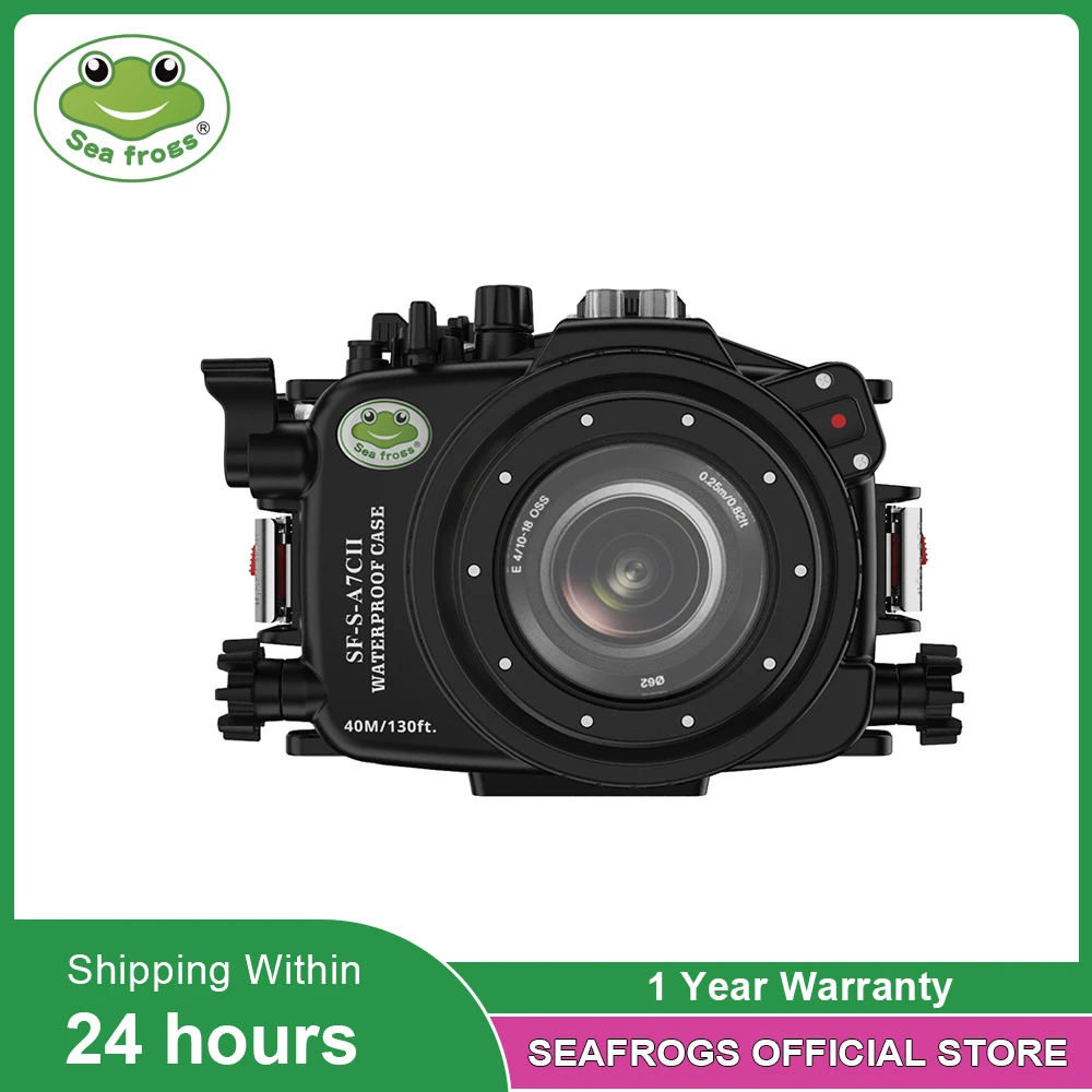 Seafrogs Underwater Camera Housing With Standard Port For Sony A7CII 28-70mm 10-18mm 16-50mm