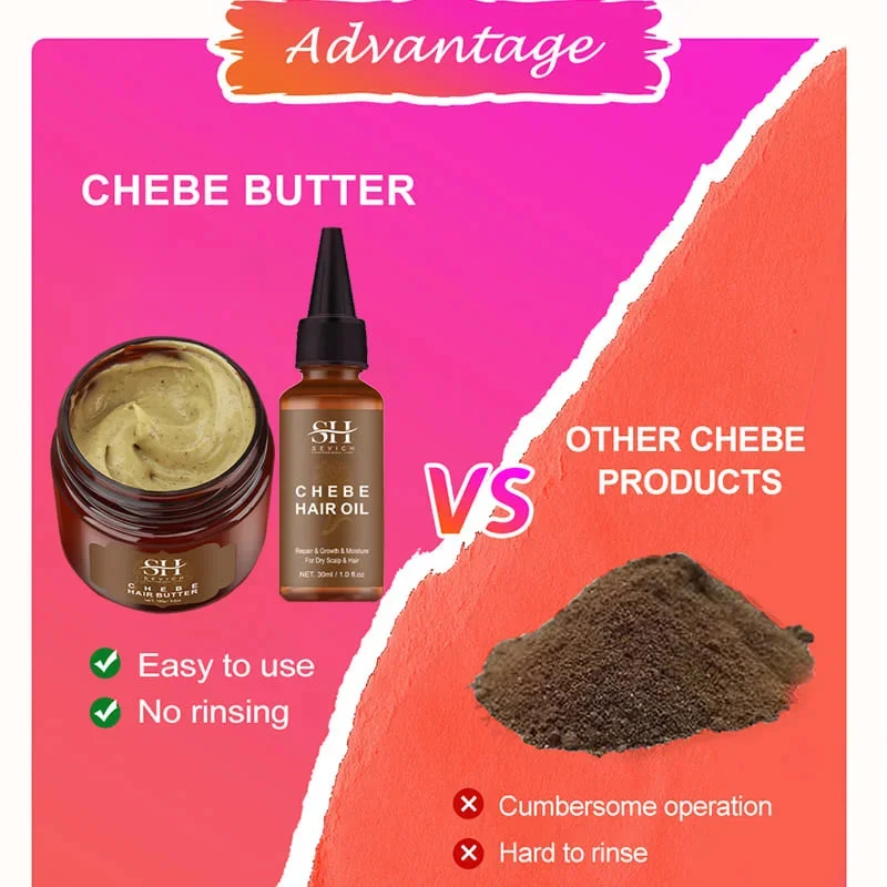 Chebe Fast Hair Growth Product African Crazy Traction Alopecia Hair Oil Anti Hair Break Hair Strengthen Hair Loss Treatment Care